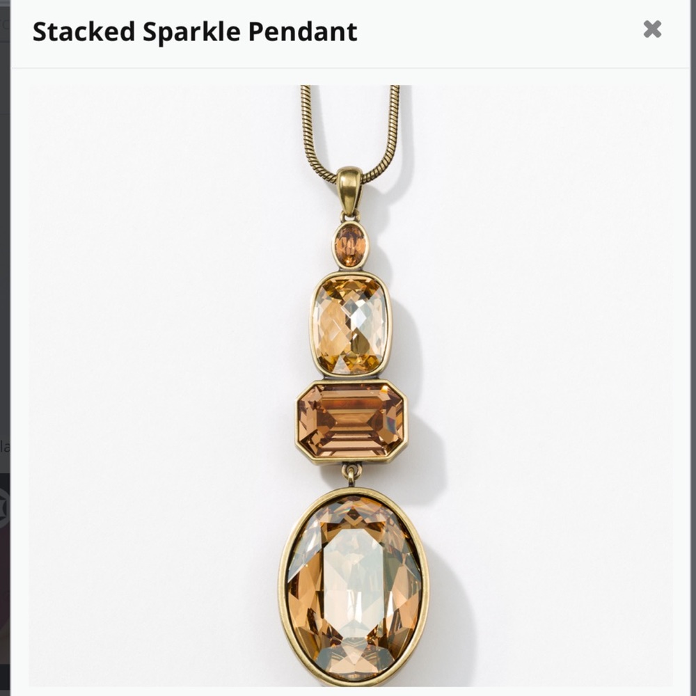 Touchstone Stacked Sparkle Pendant